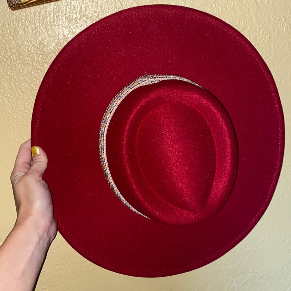 Red women’s hat